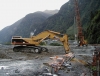 Manapouri power scheme, Deep Cove, portal works Cat 375L